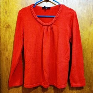 Evan Picone Long Sleeve Knit Shirt
